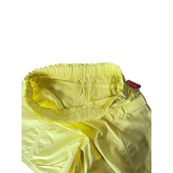 Free People Movement Shorts In The Wild Yellow Athletic Baggy Mid Rise Shorts S - Picture 6 of 10